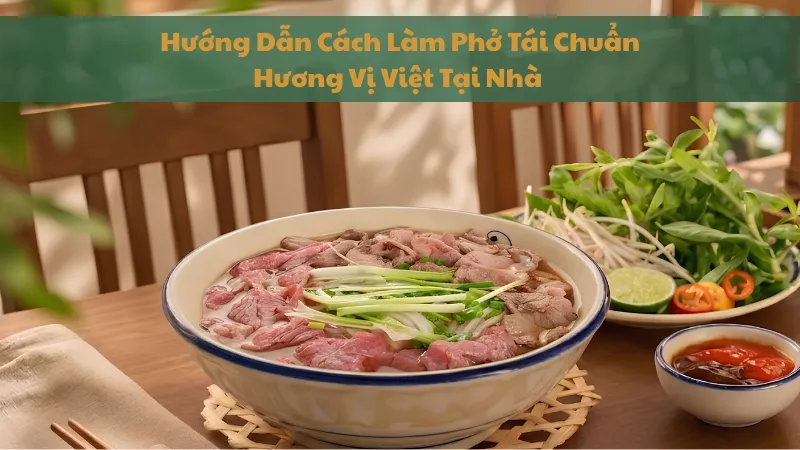 Hướng Dẫn Cách Làm Phở Tái Chuẩn Hương Vị Việt Tại Nhà